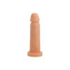 CYB05A-Bege_3 Cyber Dildo 8 Prótese Realística 16x3,5cm Adão e Eva