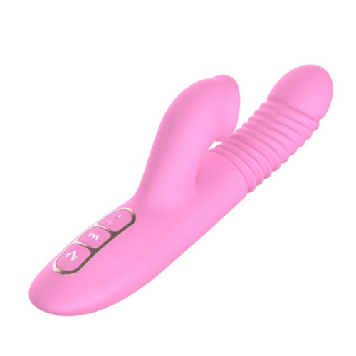 DB060-ROSA_1 Vibrador Escalonado Recarregável com Liguas Miss Collection