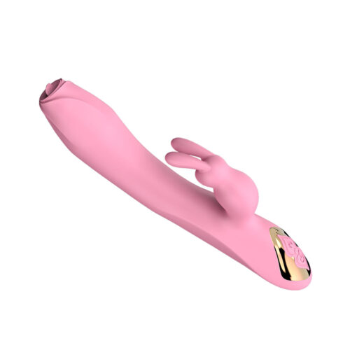 DB072_1 Dibe Sex Massager Vibrador com Aquecimento Estilo Rabbit com 7 Movimentos na Língua Miss Collection