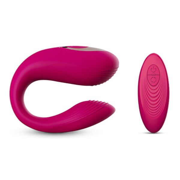DB084-Pink_1 Dibe Estimulador com Saliências Massageadoras e 7 Modos de Vibração Vip Mix
