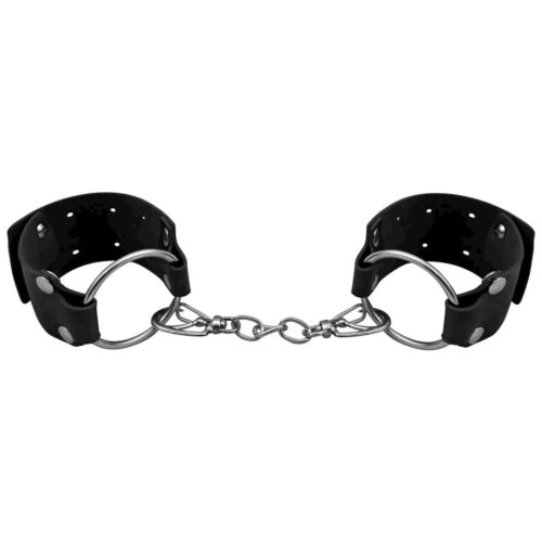DX1741-Preto_1 Algema Bracelete Dijon em Couro Sintético Dominatrixxx