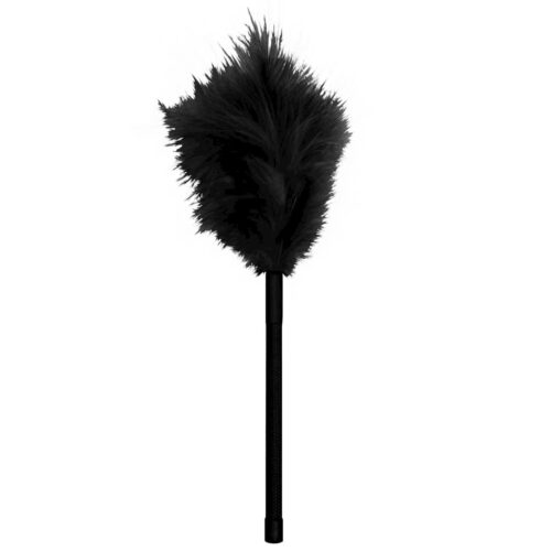 DX1936-Preto_1 Chibata de Plumas 15 cm Dominatrixxx