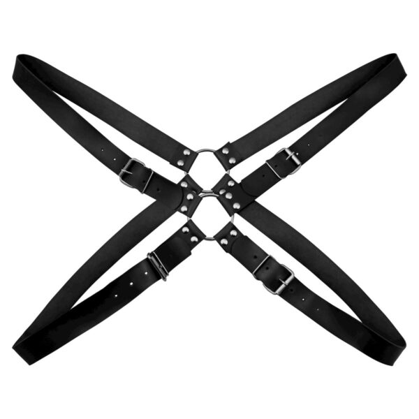 DX1953-Preto_1 Arreio Masculino Gladiador Harness Dominatrixxx