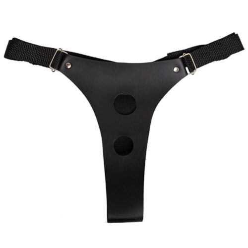 DX324P_1 Cinto Duplo em Courvin com Regulagem 3cm Dominatrixxx