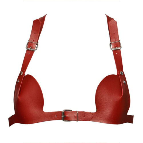 DX4241VM-Vermelho_1 Top Mykonos em Couro Sintético Dominatrixxx