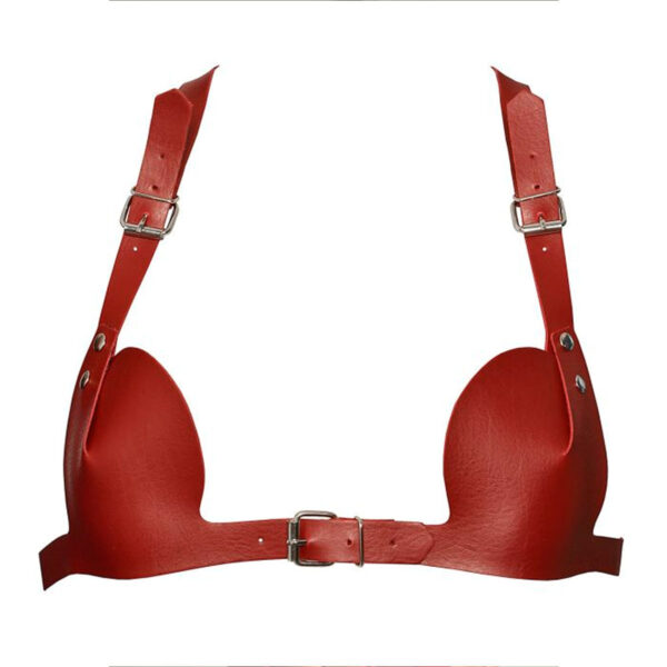 DX4241VM-Vermelho_1 Top Mykonos em Couro Sintético Dominatrixxx