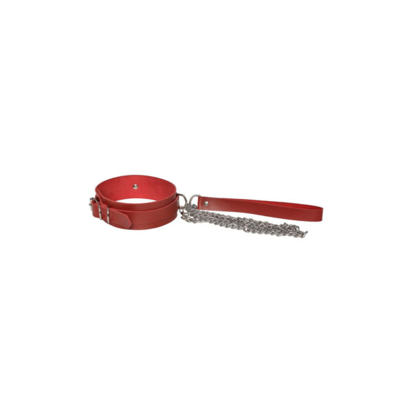 DX4270VM-Vermelho_1 Coleira Creta com Corrente Guia Dominatrixxx
