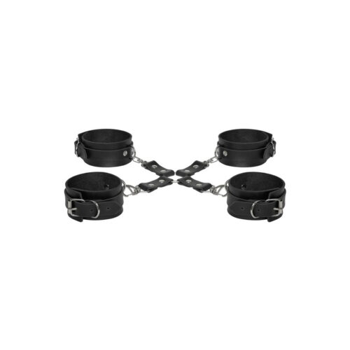 Kit Restrição Hogtie Creta Algema e Tornozeleira Dominatrixxx