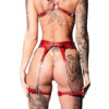 DX7009-Vermelho_2 Kit Harness Molly Sado Fetish Dominatrixxx