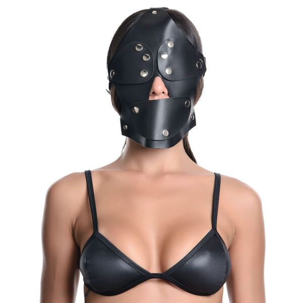 DX864_1 MĂĄscara Capuz Preta Dominatrixxx