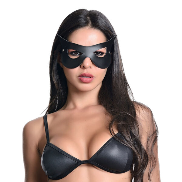 DX866_1 MĂĄscara Mulher Gato Preta Dominatrixxx