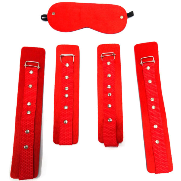 DX971_1 Bondage de PelĂșcia Vermelho Dominatrixxx