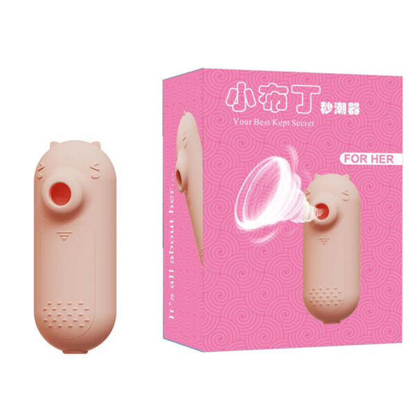 EC-024-Rosa_4 Porquinho Estimulador Feminino com Ondas de Pressão