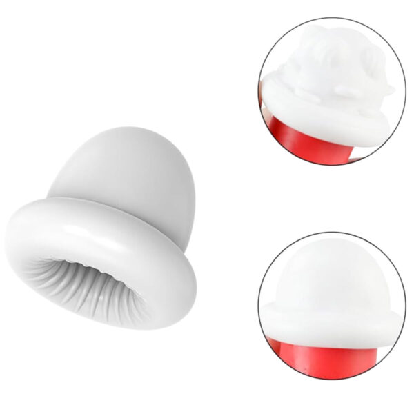 EGG520-Branco_2 Mini Masturbador Egg em Jelly Me Ame Sex Toys