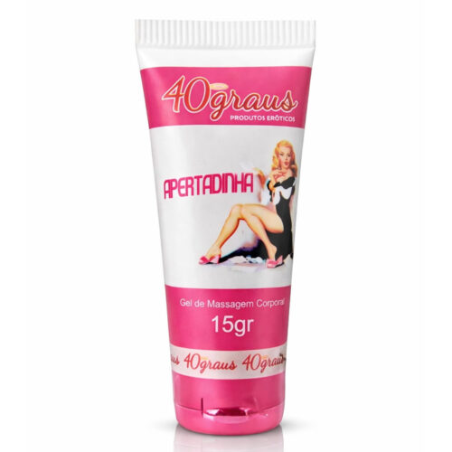 ER520_1 Apertadinha de Morango Gel Adstringente para Massagem Corporal 15g 40 Graus