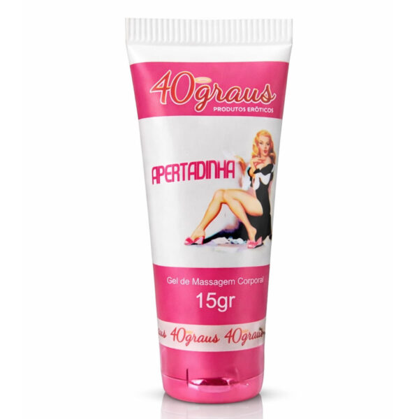 Apertadinha de Morango Gel Adstringente para Massagem Corporal 15g 40 Graus