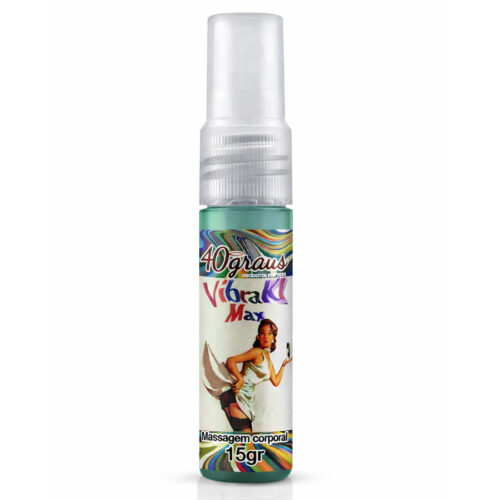 ERC02_1 Vibraki Max Spray Vibrador Liquído para Massagem Corporal 15g 40 Graus