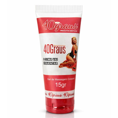 ERC06_1 40 Graus Gel Hot para Massagem Corporal 15g 40 Graus