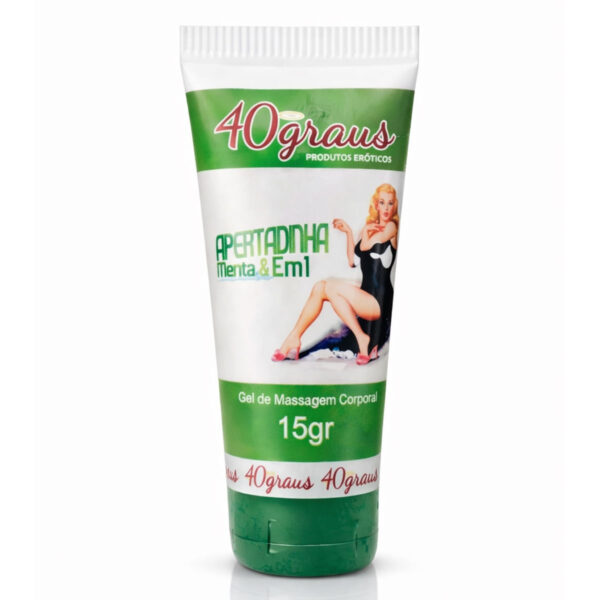 ERC07_1 Apertadinha de Menta Gel Adstringente para Massagem Corporal 15g 40 Graus