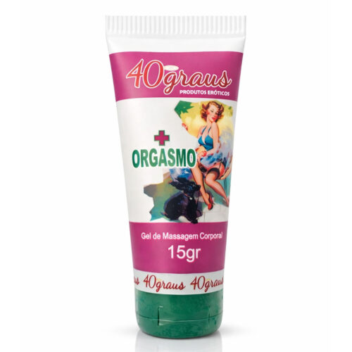 ERC09_1 Mais Orgasmo Gel Excitante para Massagem Corporal 15g 40 Graus