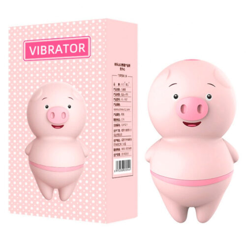 ES013-Rosa_1 Estimulador Clitoriano em Formato de Porco com 6 modos de vibração Vip Mix