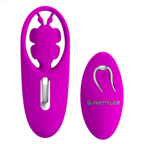 ES022-Roxo_1 Dancing Butterfly Pretty Love Calcinha Vibratória com 12 Modos de Vibração Vip Mix