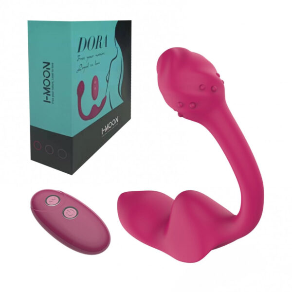 ES037-Magenta_5 I-Moon Dora Vibrador de Calcinha com Penetração e 7 Modos de Vibração Vip Mix