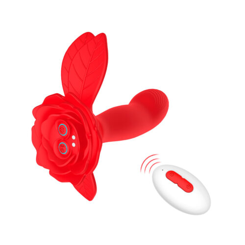 ES039-Vermelho_1 Vibrador Ponto G Rotativo com 2 Motores e 10 Modos de Vibração Vip Mix