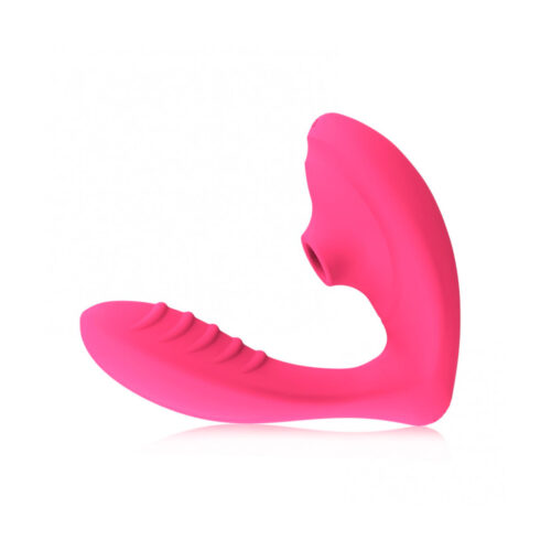 ES044-Magenta_1 Estimulador Clitoriano com Penetrador Ponto G e 10 Modos de Vibração e Pulsação Vip Mix