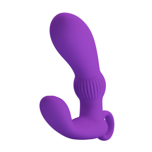 ES073-Roxo_1 Cayla Vibrador com Estimulador de Clitóris com 12 Modos de Vibração Vip Mix
