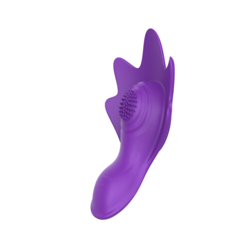 ES083-Roxo_1 Vibrador de Calcinha Recarregável com 9 Modos de Vibração e Controle Remoto Vip Mix