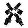 EX123M_1 Colete com Braceletes para Pulsos e Tornozelos Hardness Ăxtase
