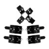 EX124M_2 Tiras de Couro com Braceletes para Pulso e Tornozelo Hardness Ăxtase