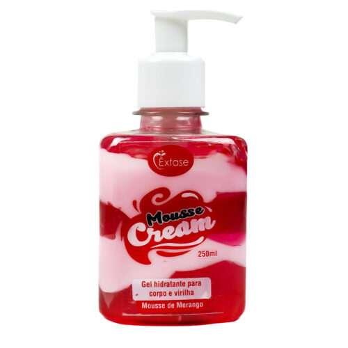EXMC_1 Mousse Cream Creme Aromatizante Beijável Para Virilha 250ml Êxtase