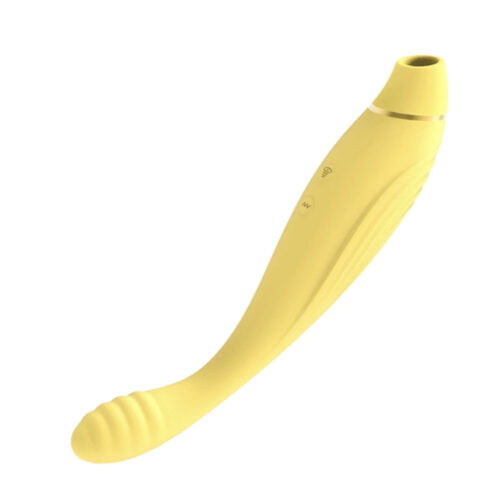 Vibrador Penetrável com Sugador de Clitóris 10 Modos de Vibração