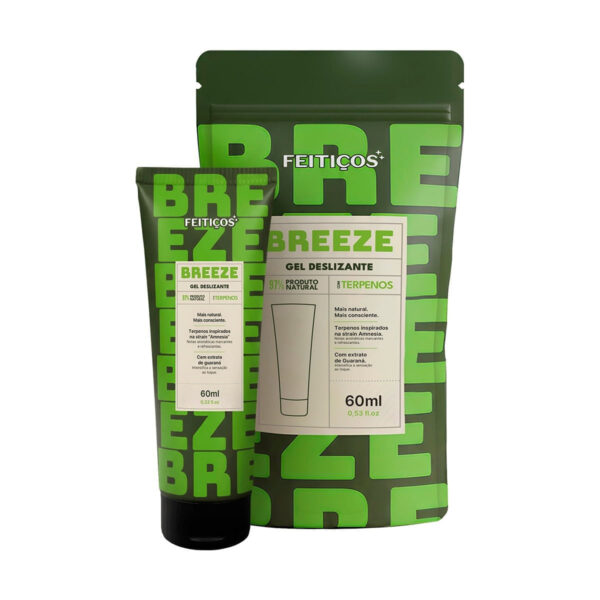 Breeze Gel Deslizante Vasodilatador com Terpenos 60ml Feitiços Aromáticos