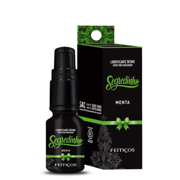 Lubrificante Segredinho Menta 15ml Feitiços Aromáticos