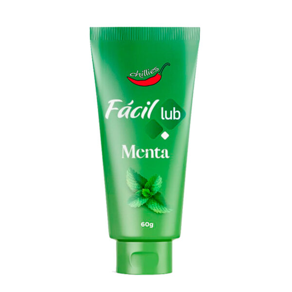 FLM003-Menta_1-1 Fácil Lub Gel Lubrificante Beijável para Massagem Corporal 60g Chillies