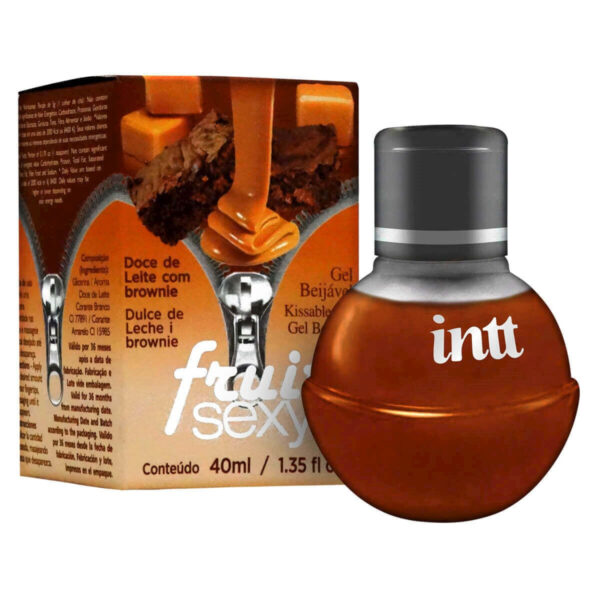 FS14_1 Fruit Sexy Gel Beijável Sabor Doce de Leite com Brownie 40ml Intt