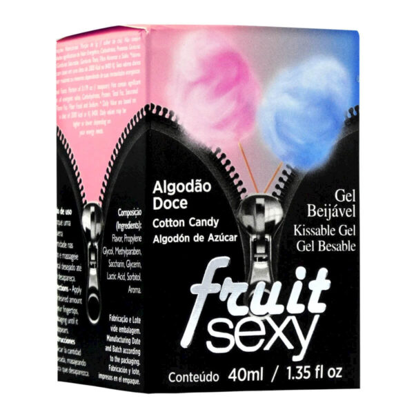 Fruit Sexy Gel Beijável Sabor Algodão Doce 40ml Intt