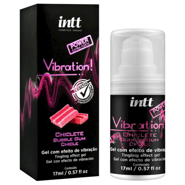 Vibration Gel Excitante que Vibra Sabor Chiclete 17ml Intt