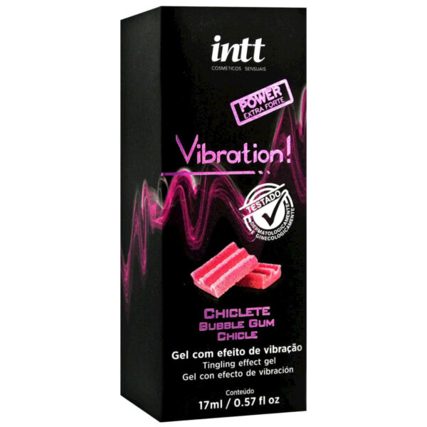 Vibration Gel Excitante que Vibra Sabor Chiclete 17ml Intt