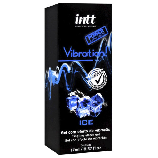 FU33_3 Vibration Gel Excitante que Vibra Power Extra Forte Sabor Ice 17ml Intt