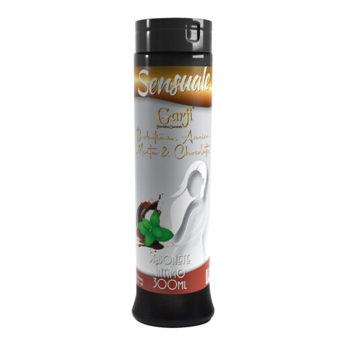 G317_1 Sensuale Sabonete Íntimo de Barbatimão, Aroeira, Menta e Chocolate Super Refrescante 300ml Garji