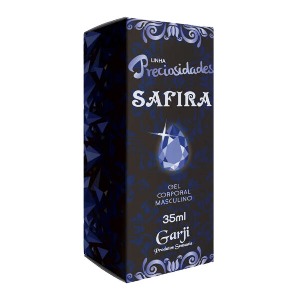 G403_2 Safira Gel Corporal Masculino 35ml Linha Preciosidades Garji