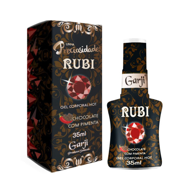 Rubi Gel Corporal Hot 35ml Linha Preciosidades Garji