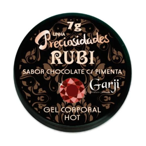 G426-Chocolate-com-Pimenta_1 Rubi Gel Lubrificante Beijável com Sensação Hot 7g Linha Preciosidades Garji