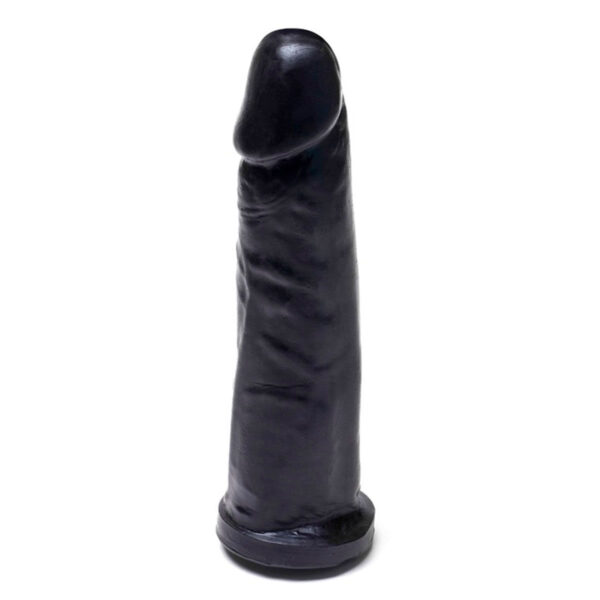 G7BSVBL-Preto_1 Garanhão Prótese Realística Maciça 17,2 x 4 cm Prazer e Cia