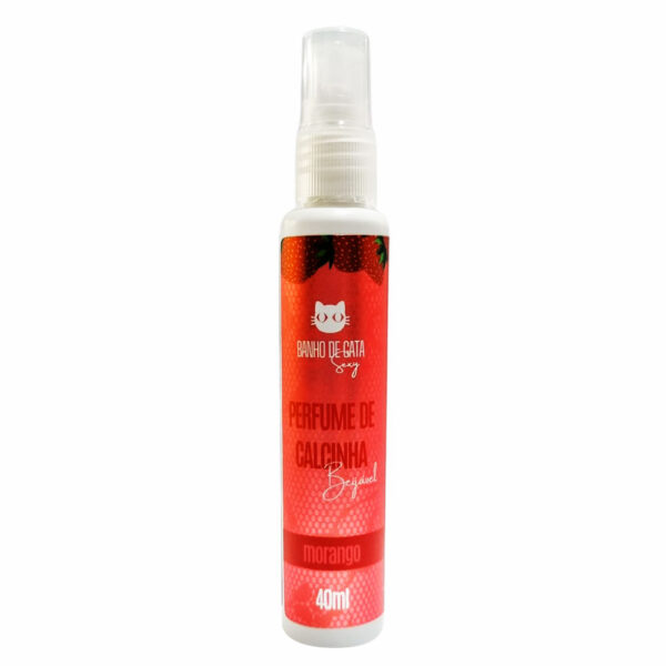 GATA-49-Morango_1 Perfume de Calcinha Beijável 40ml Banho de Gata
