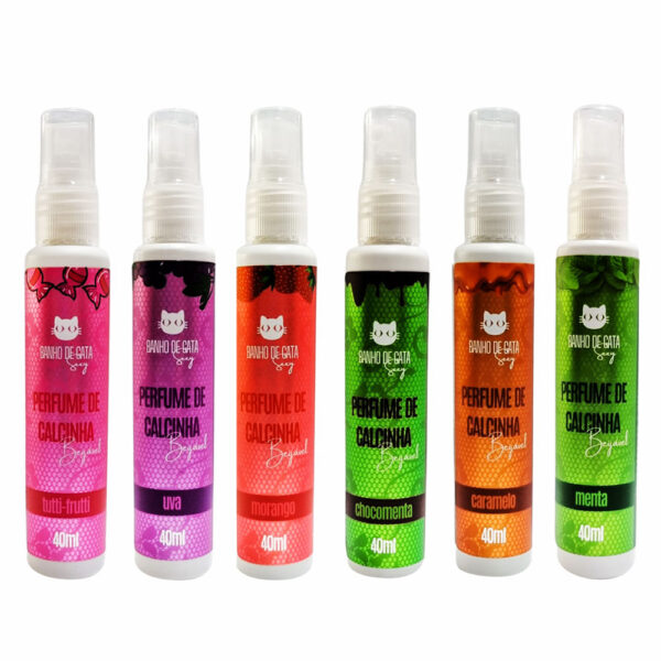 GATA-49-Morango_2 Perfume de Calcinha Beijável 40ml Banho de Gata